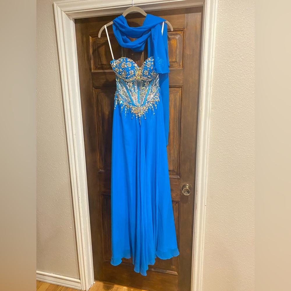 Fabuluxe, small, blue dress